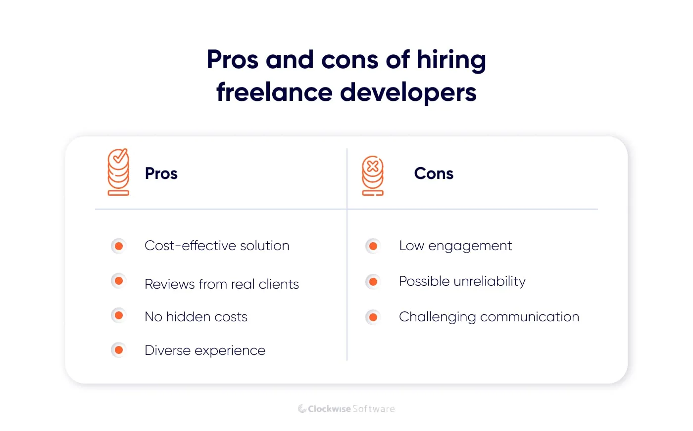 pros and cons of hiring freelance developers