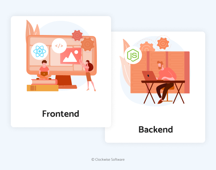 Frontend vs. backend comparison