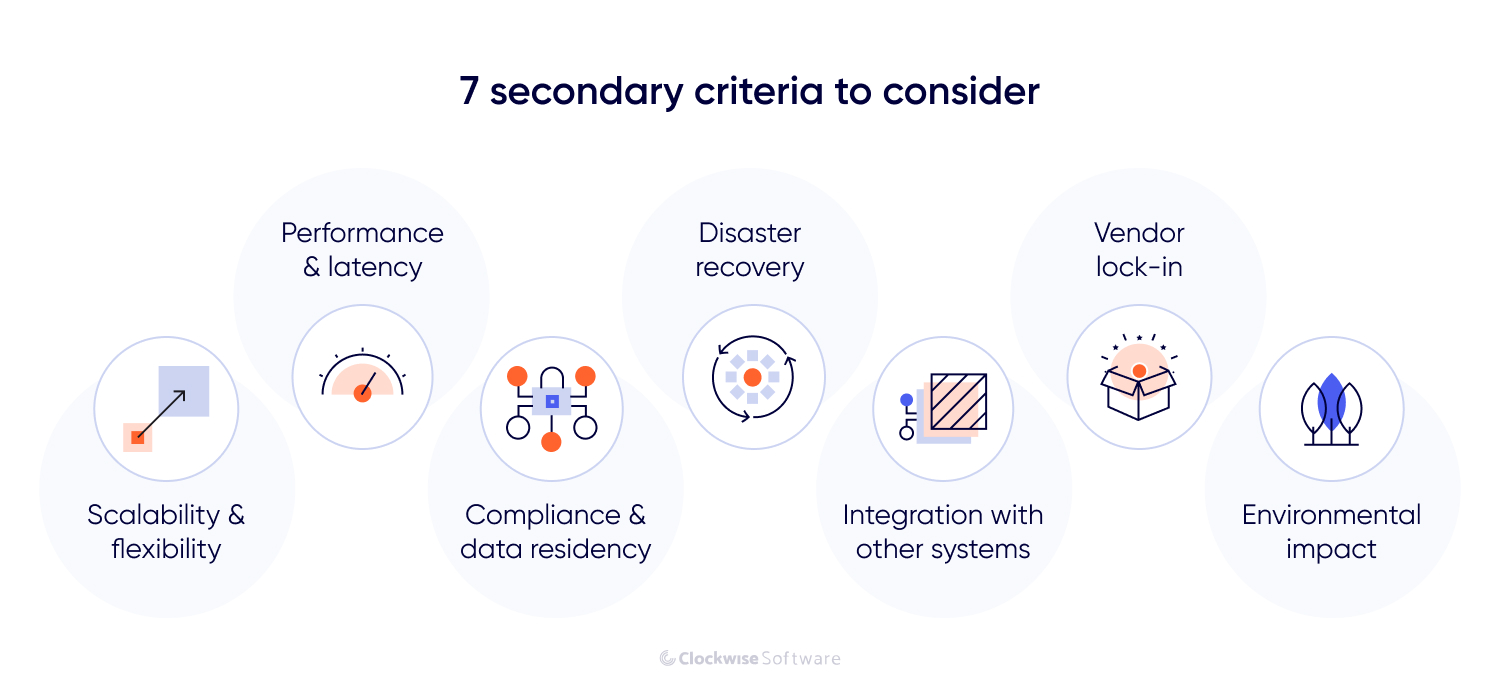 7 secondary criteria to consider