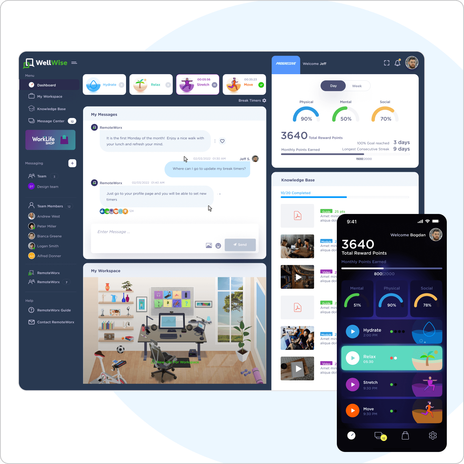 Employee wellbeing platform