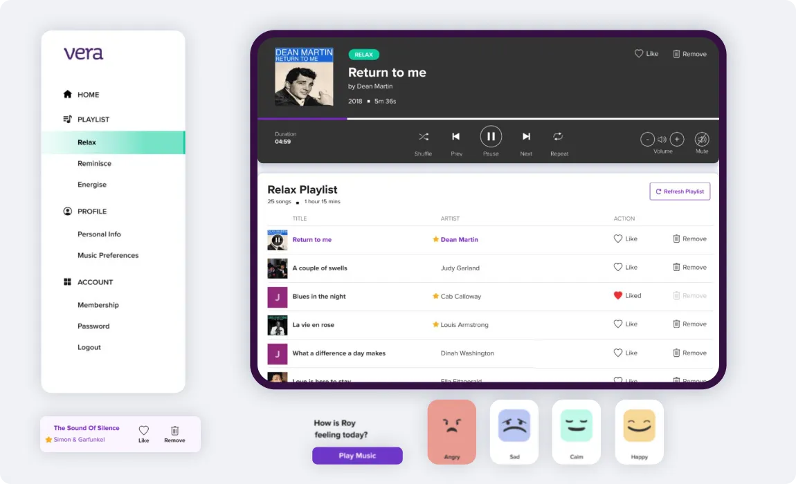 Therapeutic music streaming